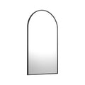 Oikiture  Arched Wall Mirror - Black