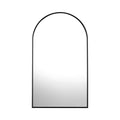 Oikiture  Arched Wall Mirror - Black