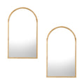 Oikiture  Arched Wall Mirror - Natural