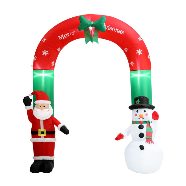 Tinseltown 2.4M Christmas Inflatable Archway Xmas LED Lights Outdoor Decoration