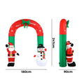 Tinseltown 2.4M Christmas Inflatable Archway Xmas LED Lights Outdoor Decoration