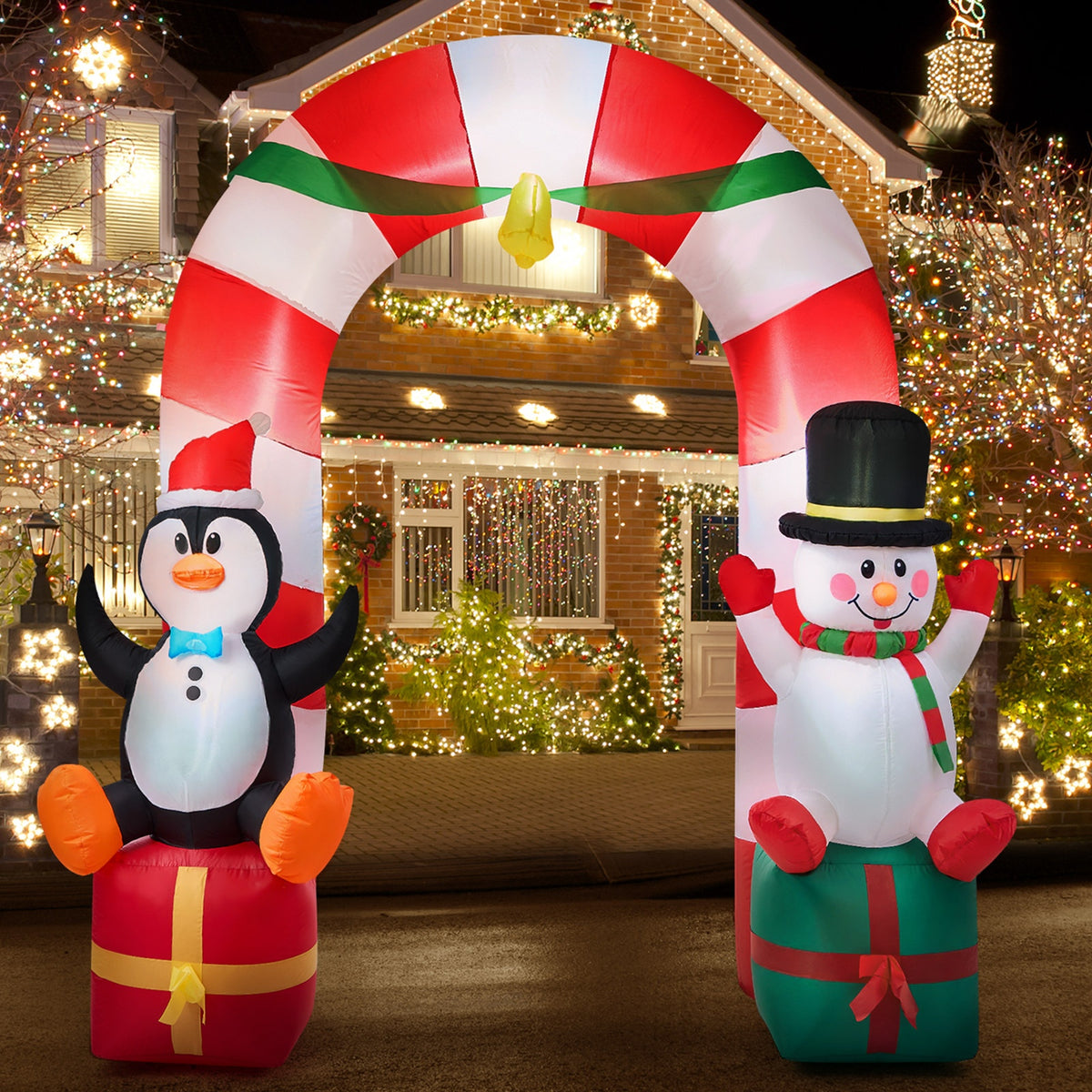 Tinseltown 2.6M Christmas Inflatable Archway Xmas Outdoor Decoration LED Lights