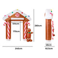 Tinseltown 2.8M Christmas Inflatable Archway LED Lights Party Xmas Decoration