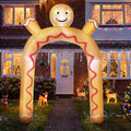 Tinseltown 3M Christmas Inflatable Archway Gingerbread Man Arch Xmas LED Lights