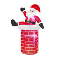 Tinseltown 1.8M Christmas Inflatable Santa Chimney LED Lights Outdoor Decoration