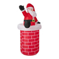 Tinseltown 1.8M Christmas Inflatable Santa Chimney LED Lights Outdoor Decoration