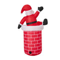 Tinseltown 1.8M Christmas Inflatable Santa Chimney LED Lights Outdoor Decoration