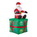 Tinseltown 1.8M Christmas Inflatable Santa Gift Box LED Light Outdoor Decor
