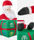 Tinseltown 1.8M Christmas Inflatable Santa Gift Box LED Light Outdoor Decor