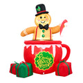Tinseltown 1.8M Christmas Inflatable Gingerbread Man Xmas Decor LED Lights