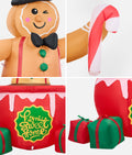 Tinseltown 1.8M Christmas Inflatable Gingerbread Man Xmas Decor LED Lights
