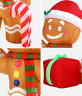 Tinseltown 2.4M Christmas Inflatable Gingerbread Man LED Lights Outdoor Decor