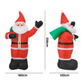 Tinseltown 2.5M Christmas Inflatable Santa Xmas Outdoor Decorations LED Lights