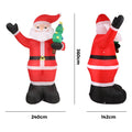 Tinseltown 3.6M Christmas Inflatable Santa Xmas LED Lights Outdoor Decoration