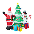 Tinseltown 2.4M Christmas Inflatable Set of 3 Xmas Decoration LED Light Outdoor