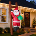 Tinseltown 2.4M Christmas Inflatable Santa Ladder LED Light Xmas Party Decor