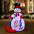 Tinseltown 1.8M Christmas Inflatable Snowman Decoration Xmas LED Light Outdoor