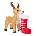 Tinseltown 1.8M Christmas Inflatable Reindeer LED Light Garden Decor Toy
