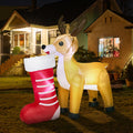 Tinseltown 1.8M Christmas Inflatable Reindeer LED Light Garden Decor Toy