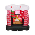 Tinseltown 1.5M Christmas Inflatable Fireplace LED Light Indoor Outdoor Decor