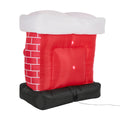 Tinseltown 1.5M Christmas Inflatable Fireplace LED Light Indoor Outdoor Decor