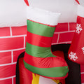 Tinseltown 1.5M Christmas Inflatable Fireplace LED Light Indoor Outdoor Decor
