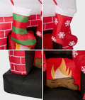 Tinseltown 1.5M Christmas Inflatable Fireplace LED Light Indoor Outdoor Decor