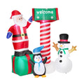 Tinseltown Christmas Inflatable Santa LED Light Outdoor Indoor Xmas Decoration