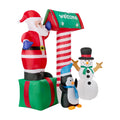 Tinseltown Christmas Inflatable Santa LED Light Outdoor Indoor Xmas Decoration