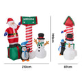 Tinseltown Christmas Inflatable Santa LED Light Outdoor Indoor Xmas Decoration