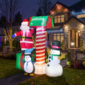 Tinseltown Christmas Inflatable Santa LED Light Outdoor Indoor Xmas Decoration