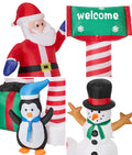 Tinseltown Christmas Inflatable Santa LED Light Outdoor Indoor Xmas Decoration