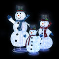 Tinseltown 3D Christmas LED Lights Set of 3 Snowmen Outdoor Xmas Decor Metal