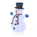 Tinseltown 3D Christmas LED Lights Set of 3 Snowmen Outdoor Xmas Decor Metal