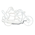 Tinseltown Christmas Lights Santa Motorbike LED Rope Lights Motifs Display