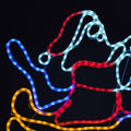 Tinseltown Christmas Lights Santa Motorbike LED Rope Lights Motifs Display