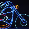 Tinseltown Christmas Lights Santa Motorbike LED Rope Lights Motifs Display
