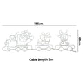 Tinseltown Christmas Light LED Motif Lights Santa Train 196cm Xmas Decor Display