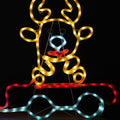 Tinseltown Christmas Light LED Motif Lights Santa Train 196cm Xmas Decor Display