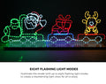 Tinseltown Christmas Light LED Motif Lights Santa Train 196cm Xmas Decor Display