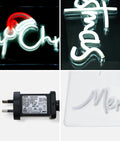 Tinseltown Merry Christmas Sign Light LED Motif Rope Lights 76cm Xmas Decor
